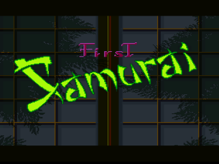 Samurai Shodown title screen for Super Nintendo